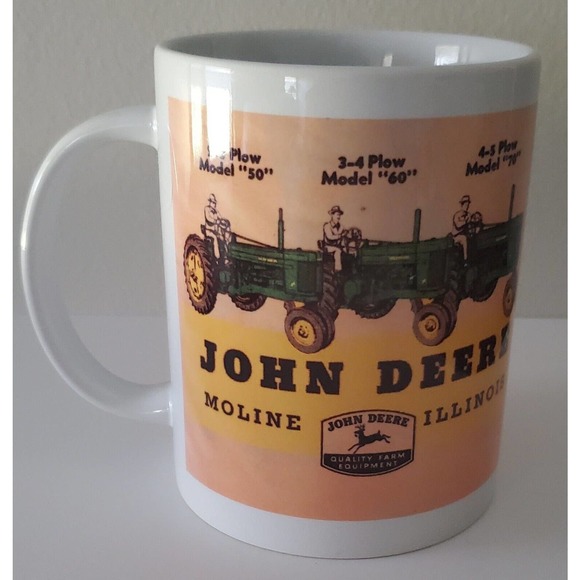 Green Tractor 1950s Advertisement 15 Ounce Sublimated Coffee Mug - Picture 2 of 2